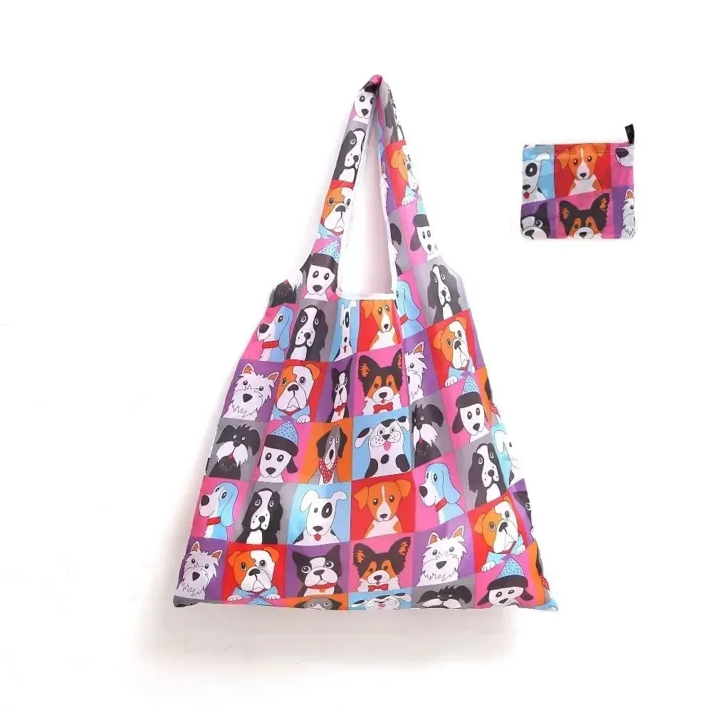 sac de courses pliable de grande capacité, plusieurs styles, léger, lavable, fourre-tout de recyclage, sac de rangement portable écologique