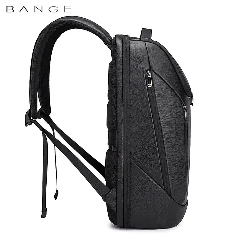 sac dos cuir vache noir texture grainée poche limon 20 35 litres voyage business école