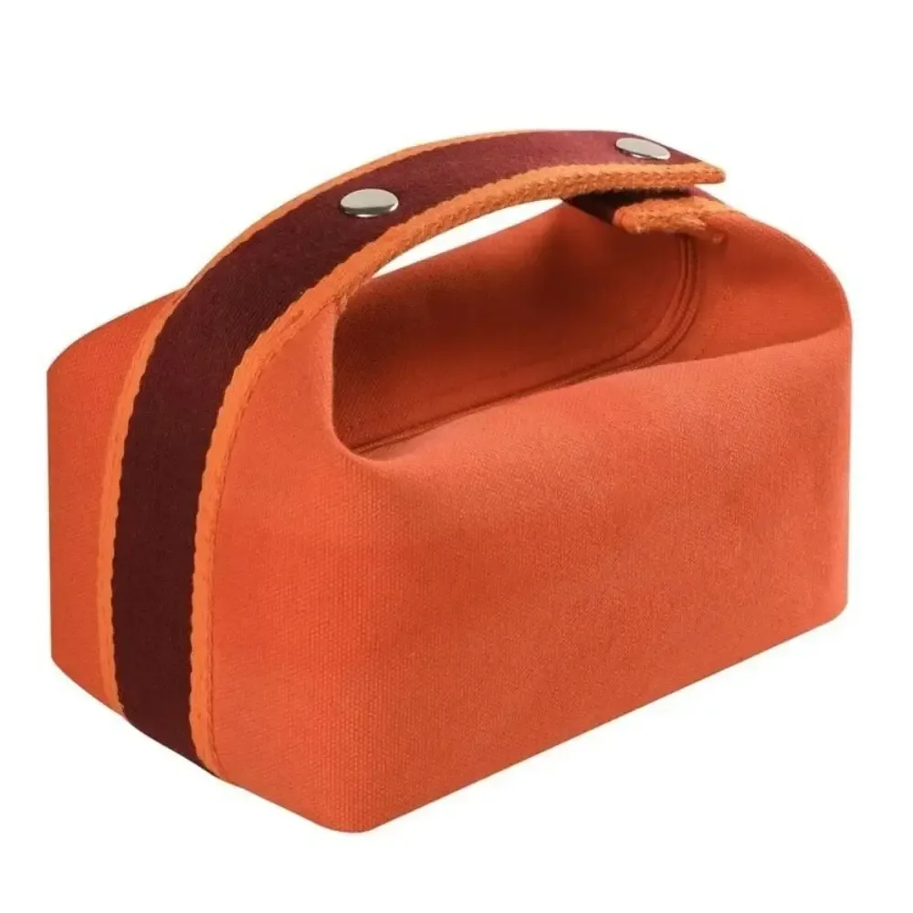 sac de rangement cosmétique de luxe grande capacité, trousse de toilette portable en toile, pochette de maquillage à main pour voyage