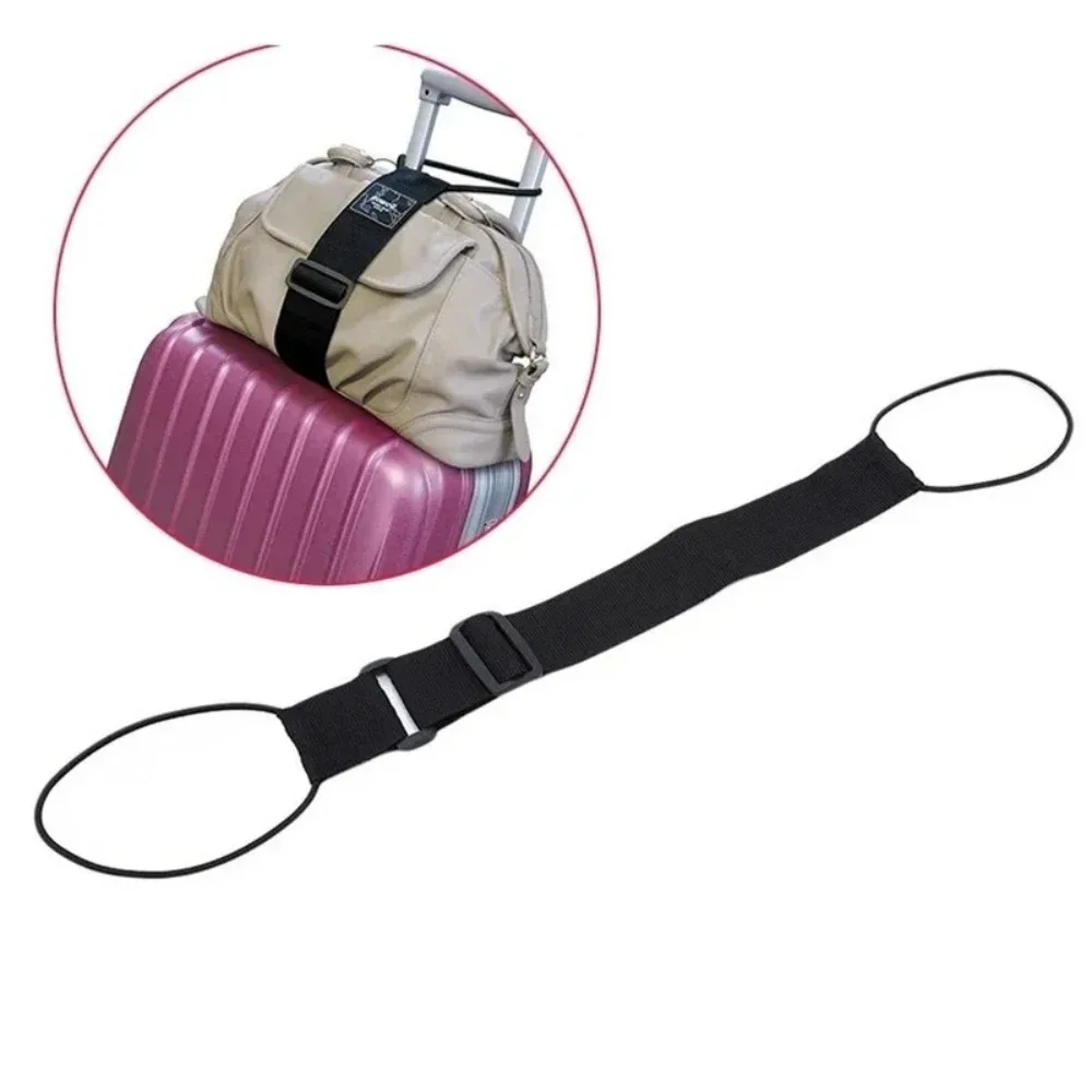 sangle de bagage élastique durable, ceinture de connexion réglable pour bagages, sangle de fixation de sécurité portable et réutilisable pour valise de voyage