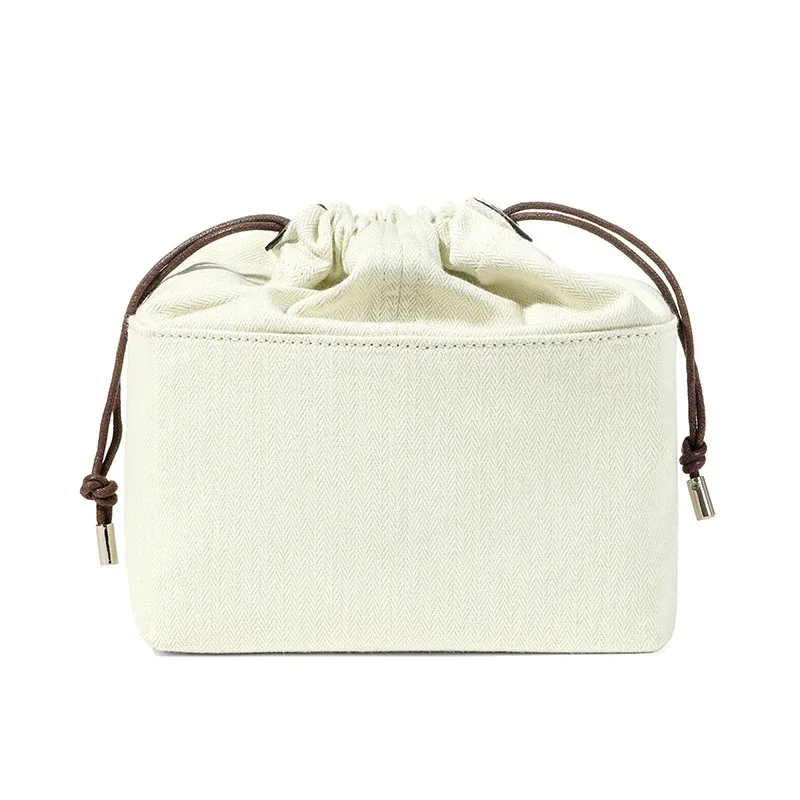 sac en toile à cordon de serrage, organisateur d'insertion pour police lew, fourre-tout tissé en paille, support de sacs à doublure intérieure, accessoires