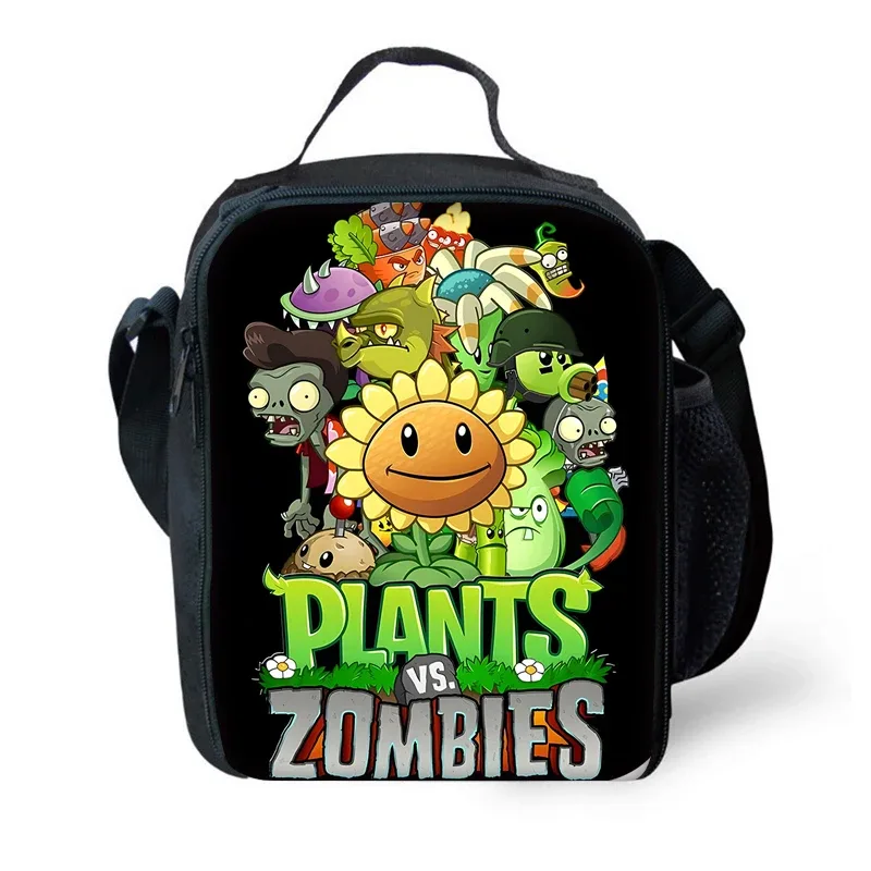 jeu chaud pour enfants pour p-plantes vs z-zombiess, sac à dos d'école avec sacs à déjeuner, sacs à crayons, sacs d'école pour garçons et filles, meilleur cadeau