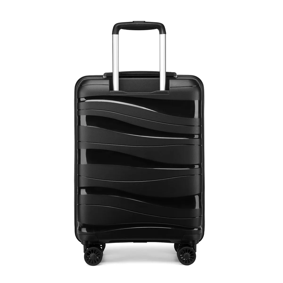 valise de voyage à roulettes en pp léger à coque rigide kono avec serrure tsa et 360 ° roues pivotantes