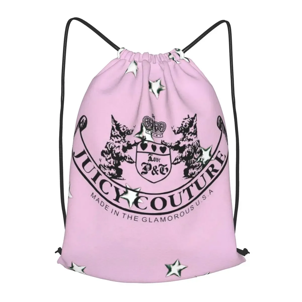 sacs à dos classiques juicy couture, sac de sport portable avec cordon de serrage, sacs à livres pour homme et femme, pour l'école