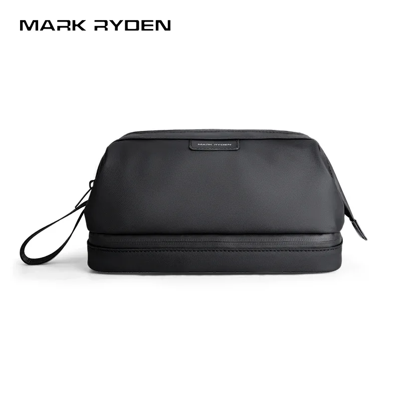 trousse de toilette double compartiment humide/sec mark ryden avec poignée à accès rapide
