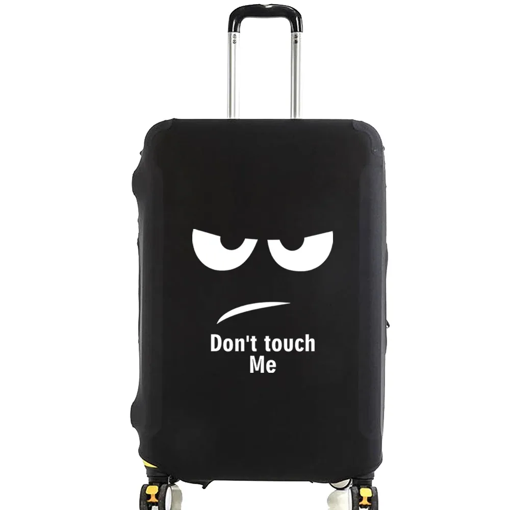 juste de bagage unisexe avec motif de série d'images blanches, sacs à poussière élastiques, valise à roulettes, étui à la mode, accessoires de voyage, 18 "-28"