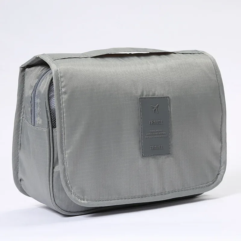 sac de maquillage de haute qualité pour femmes, sac à cosmétiques de voyage, crochet, organisateur de produits de toilette, rangement étanche, sac de lavage suspendu pour salle de bain