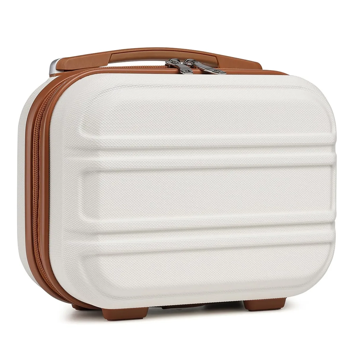 kono valise maquillage 12 pouces organisateur beauté, trousse de maquillage rigide avec compartiments pour cosmétiques, pinceaux et produits de soin