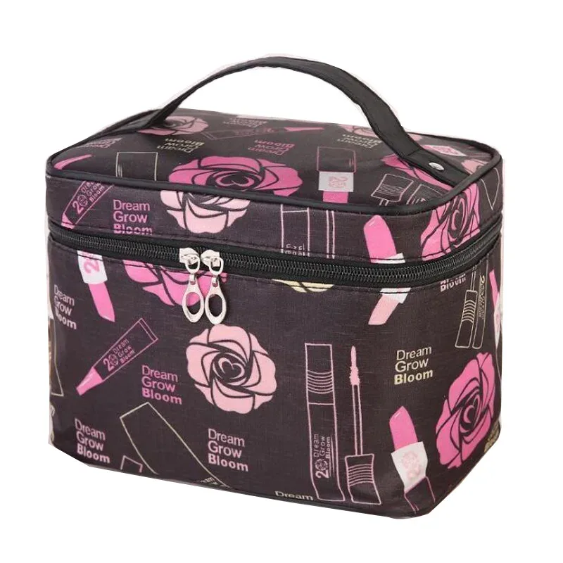 grande trousse à cosmétiques, sac de rangement mignon de grande capacité, sac de beauté simple et étanche, sac de transport de voyage zdh240