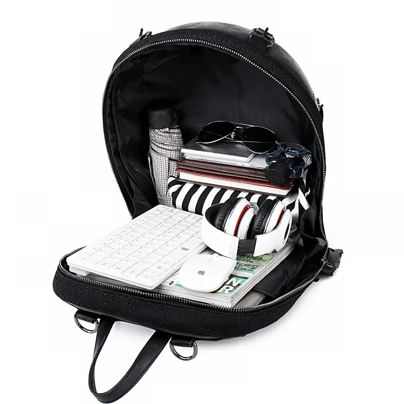 jierotyx – sac à dos personnalisé cool rock pour hommes, sac à bandoulière avec motif de grimace, tête de mort, drôle, achat de paquet