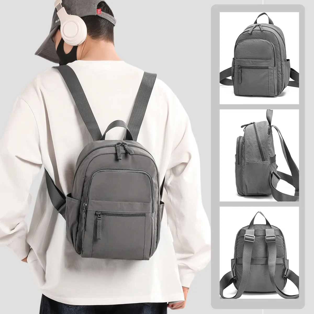 sac à dos de voyage français fresh mommy normcore, nouvelle niche haut de gamme, léger, mode de banlieue, sac à dos réduisant la charge