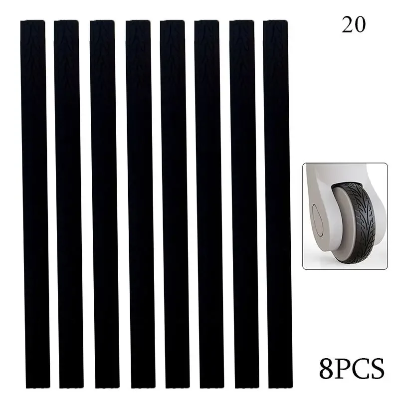 protecteur de roues de bagages en silicone, pièces de valise, essieux, protecteur de roues, réduit l'amortissement du bruit, boîte de chariot, roulettes, couverture 4/8 pièces