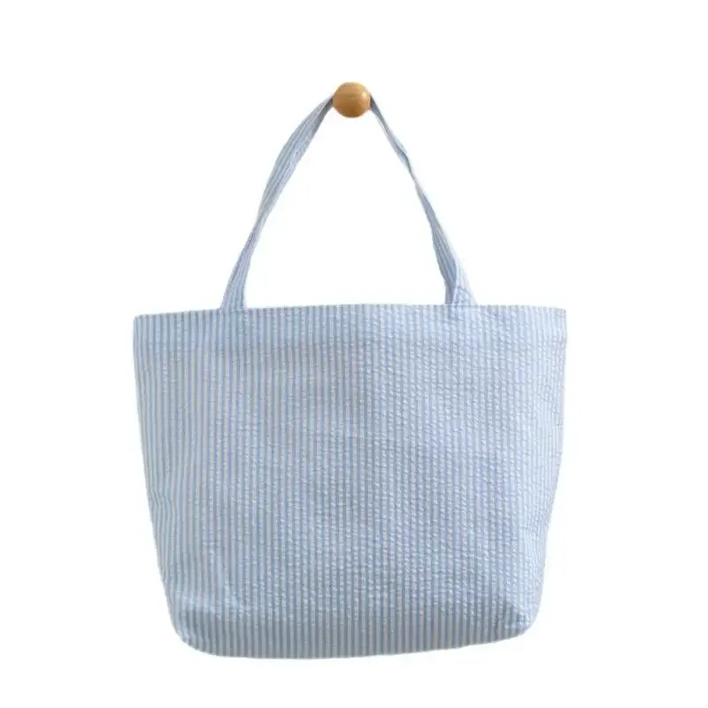sac fourre-tout à motif rayé, sac à bandoulière matelassé assorti à tout, sac de shopping de grande capacité, 1 pièce