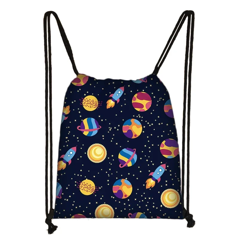 spacvier-sac à dos imprimé pilote pour femme, astronome ovni, proximité wstring, sac de rangement pour chaussures de voyage, support de livre pour adolescent, cadeau