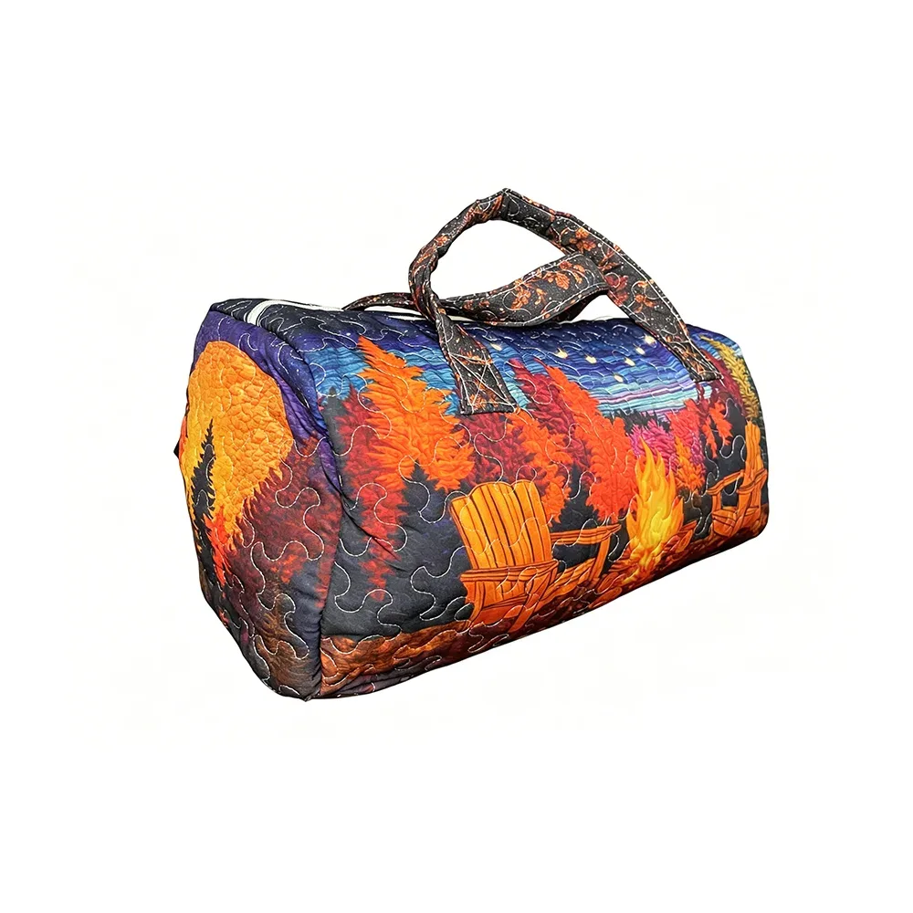 sac de plage matelassé 3d pour hommes et femmes, imprimé en relief y2k, coquillage, palmier, sac de voyage, sac de plage d'été