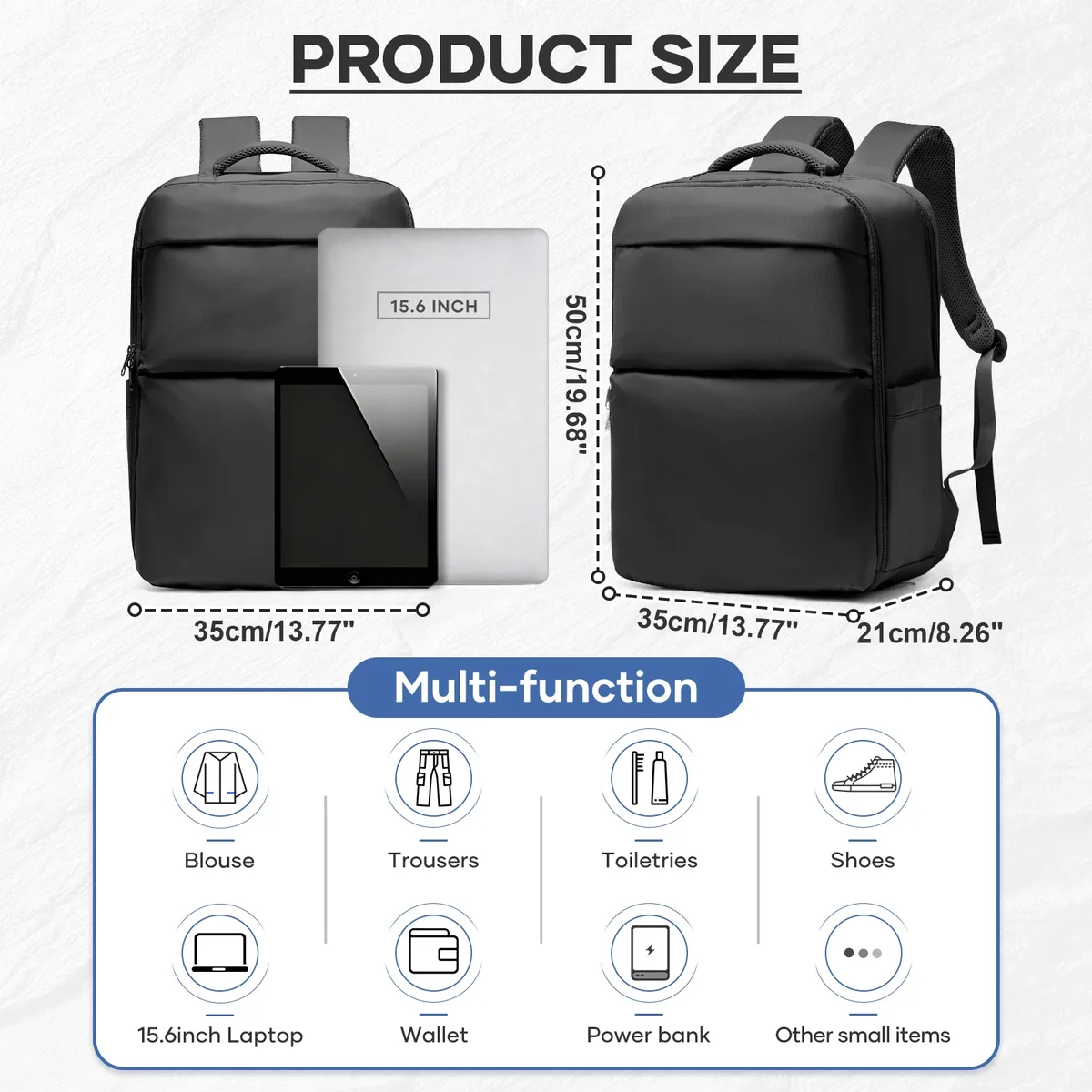 sac à dos de voyage sous vide ryanair 40x30x20, bagage à main, sac de cabine, sac à dos pour ordinateur portable homme femme, sac à dos 50x35x21