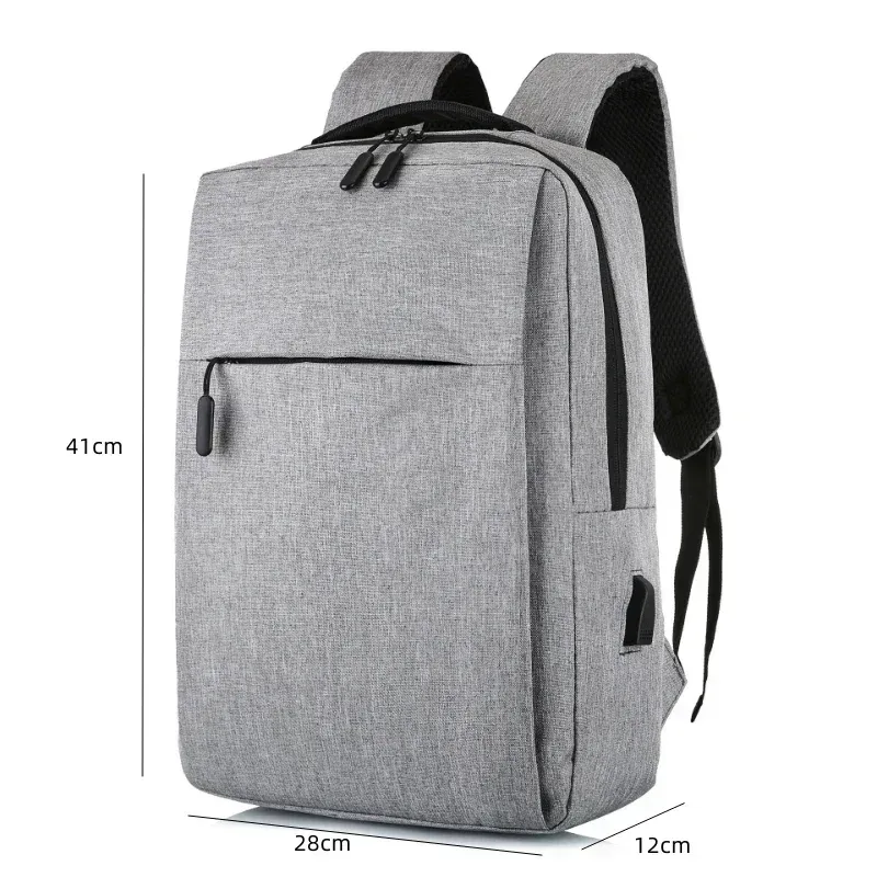 sacs à dos d'affaires pour hommes et femmes, sac à dos de voyage portable de grande capacité, sac pour ordinateur portable ultraléger unisexe, cartable d'étudiant de couleur unie