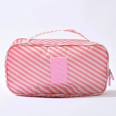 sac de rangement de voyage étanche multi-compartiments pour sous-vêtements, étui portable pour soutien-gorge et chaussettes, pochette de lingerie multi-imprimés pour femmes