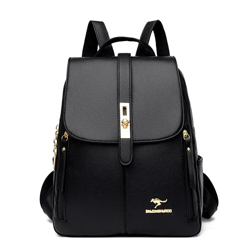femmes grande capacité sac à dos de haute qualité en cuir vintage sacs pour femmes sacs d'école voyage sac à dos dames bookbag sac à dos