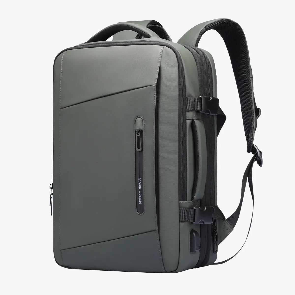 mark ryden 17 pouces sac à dos pour ordinateur portable imperméable homme sac usb recharge multicouche espace voyage homme sac anti-vol mochila