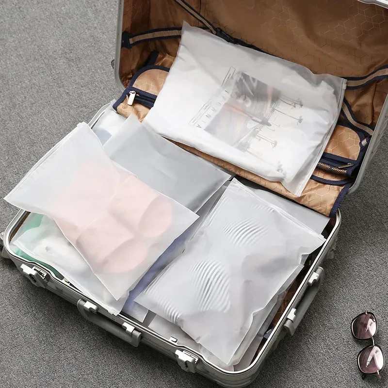 sac de voyage transparent imperméable pour cosmétiques, sac de rangement pour vêtements et chaussures, pochette de grande capacité, organisateur de voyage, trousse de toilette et de maquillage