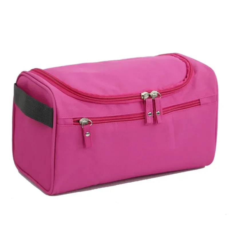sac de rangement portable en polyester à fermeture éclair pour hommes et femmes, organisateur de produits de toilette, sac à cosmétiques de voyage, pochette de lavage étanche suspendue