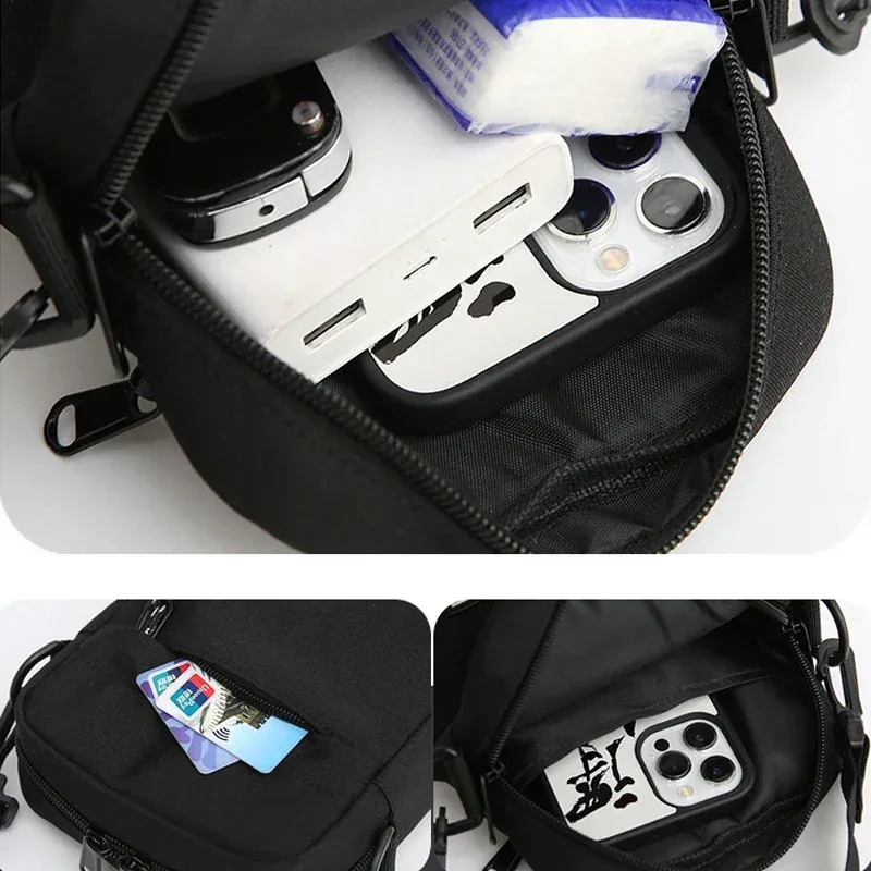 sac à bandoulière en tissu oxford pour hommes et femmes, sacoche décontractée, petit sac carré, mode diagonale croisée, machine à main, bagages