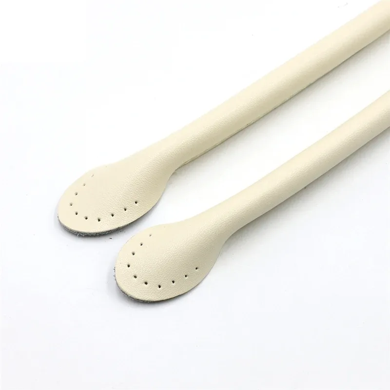 2 poignées en cuir de vachette durables de 40, 50, 60 cm, sangle détachable pour sacs à bandoulière, poignée en forme de feuille, sangle de remplacement diy faite à la main pour sac à main