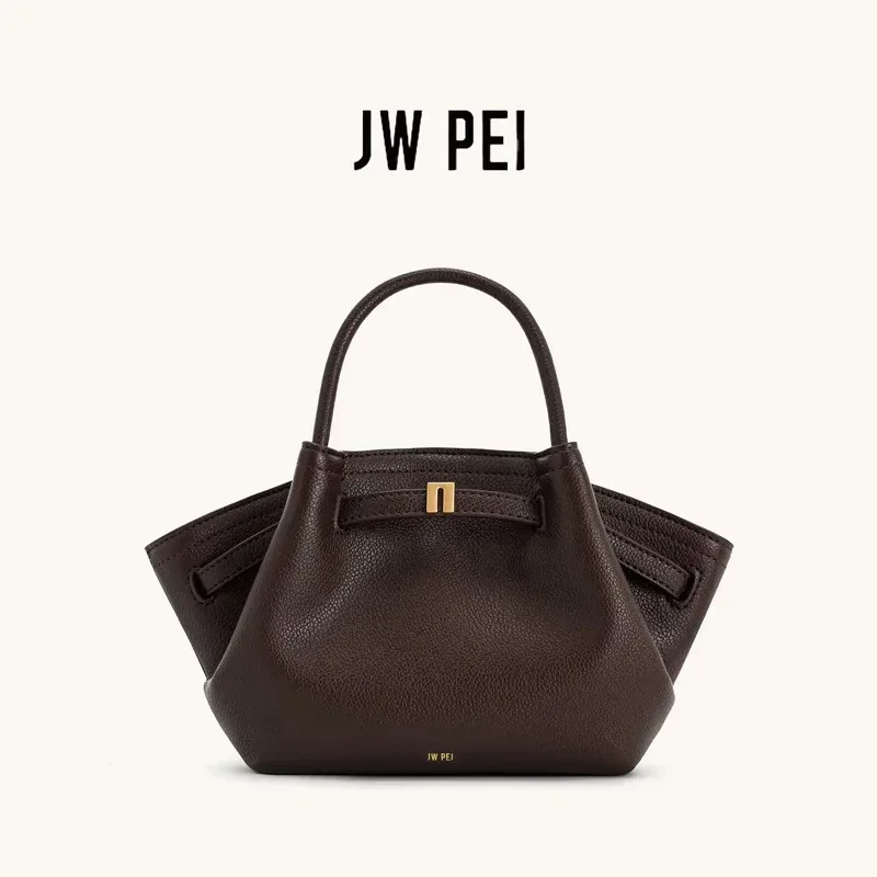 sac à bandoulière en daim jwpei en forme de bouffée pour les trajets formels, sac en cuir véritable multicolore au style sophistiqué