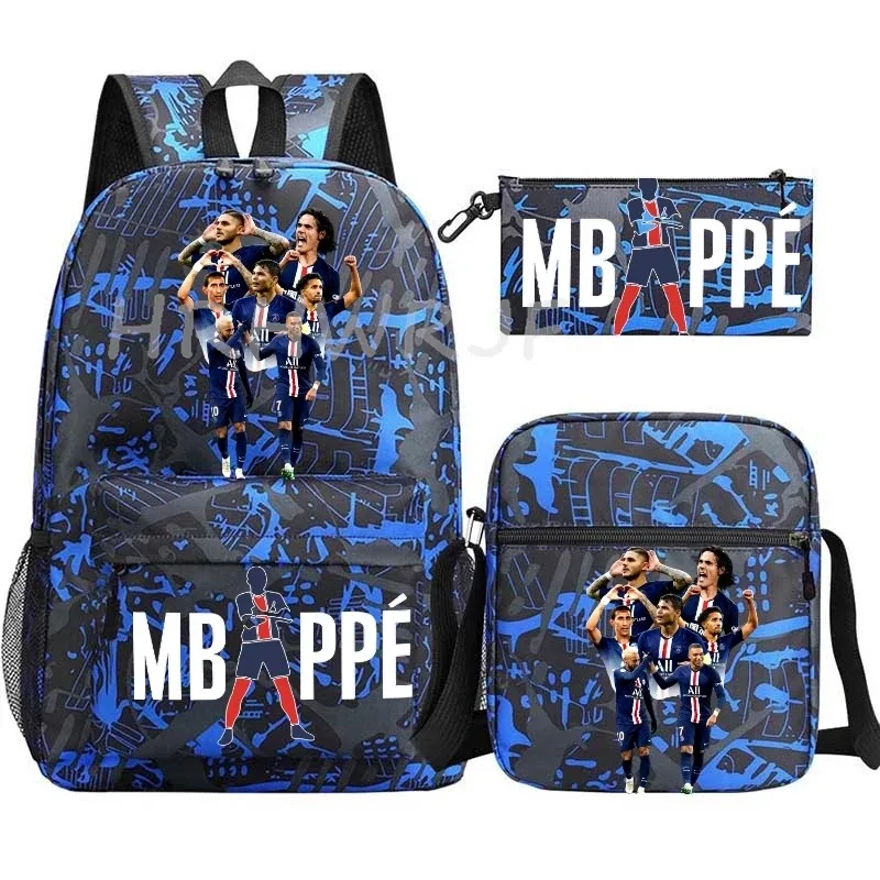 sac à dos m-mbappes pour enfants, cartable de football, sacs d'école de voyage anime pour adolescents, garçons et filles, mochila escolar infantil menino