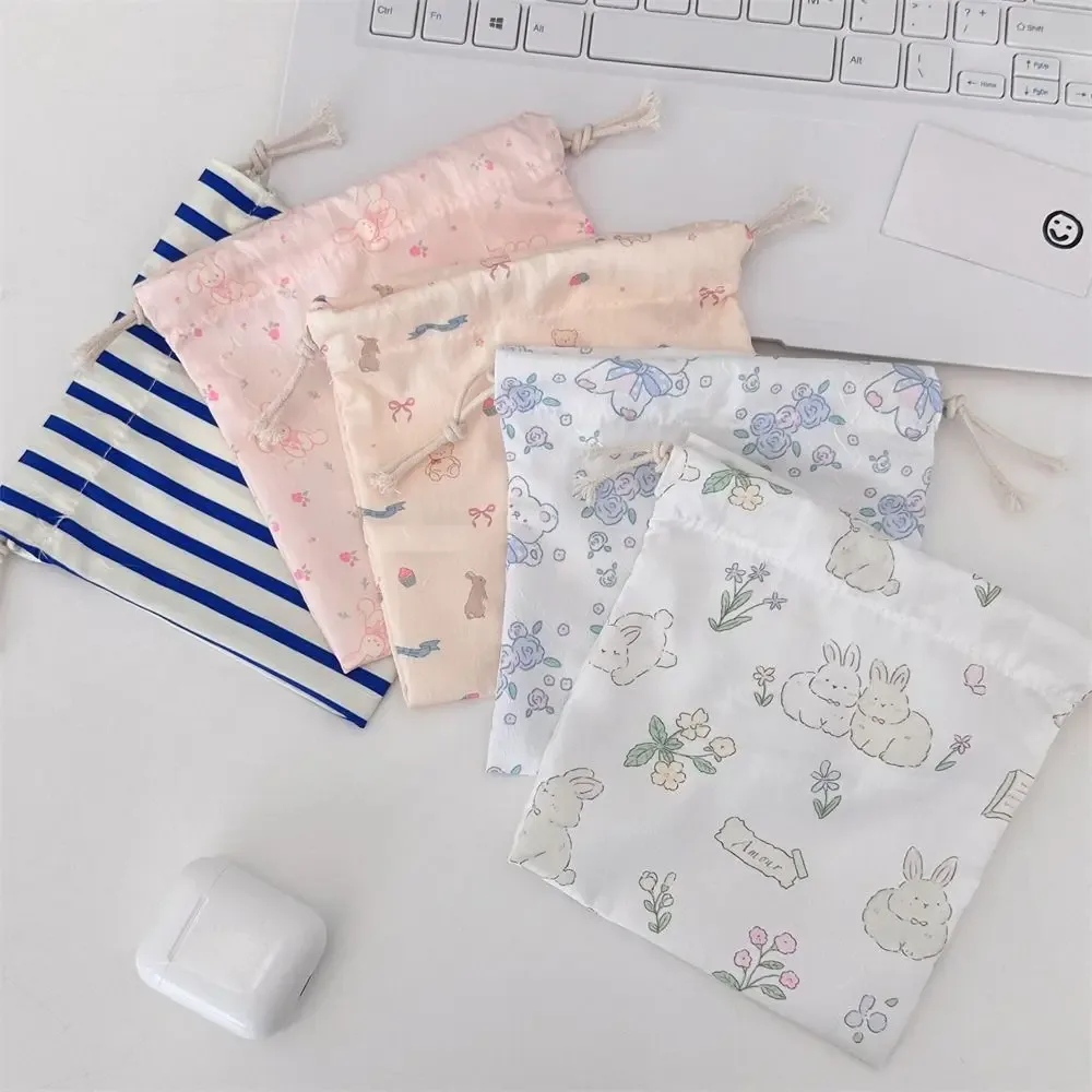 sac cadeau portable pour bricolage, sac d'emballage multifonction anti-poussière pour bonbons, sac de rangement en tissu de grande capacité pour pièces de monnaie