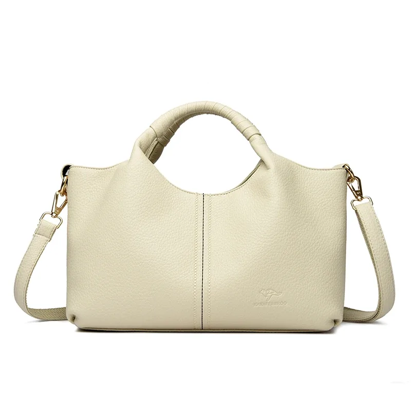 sac fourre-tout en cuir authentique pour femmes, fourre-tout de luxe de grande capacité, sacs à bandoulière diagonale à une épaule, sac à main simple à la mode