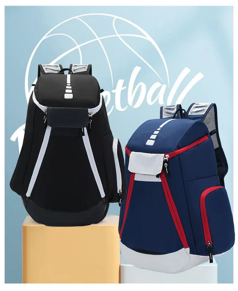 sac à dos d'entraînement pour badminton, sac de sport, sac à dos d'étudiant à double épaule avec coussin d'air pour activités de plein air, en tissu oxford durable, 20l