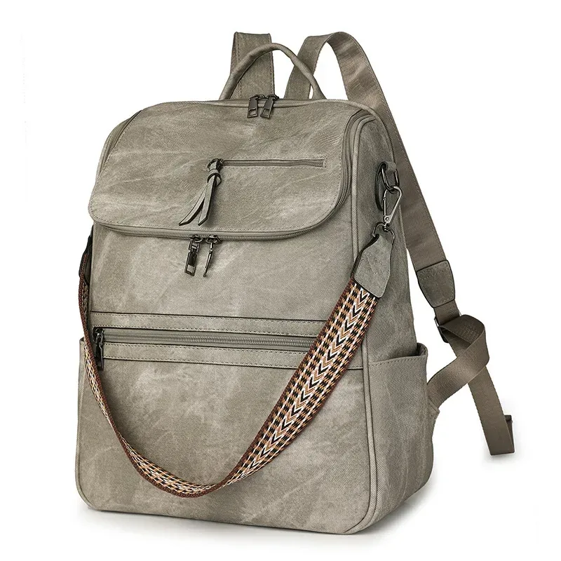 sac d'affaires rétro en pu, sac à dos d'université tendance pour la rentrée scolaire, sac à dos à la mode pour femmes, sacs de voyage mochilas de hombre