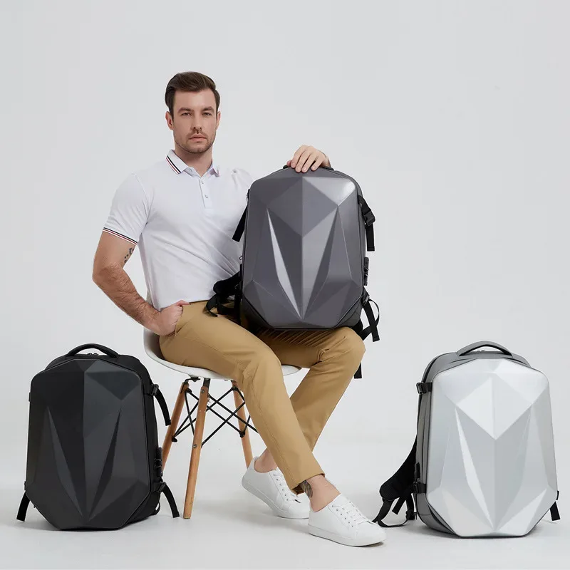 sac pour ordinateur portable de grande capacité, sac à dos à coque rigide pour casque de sport électronique pour moto, sac à dos antivol pour voyage d'affaires de 18 pouces