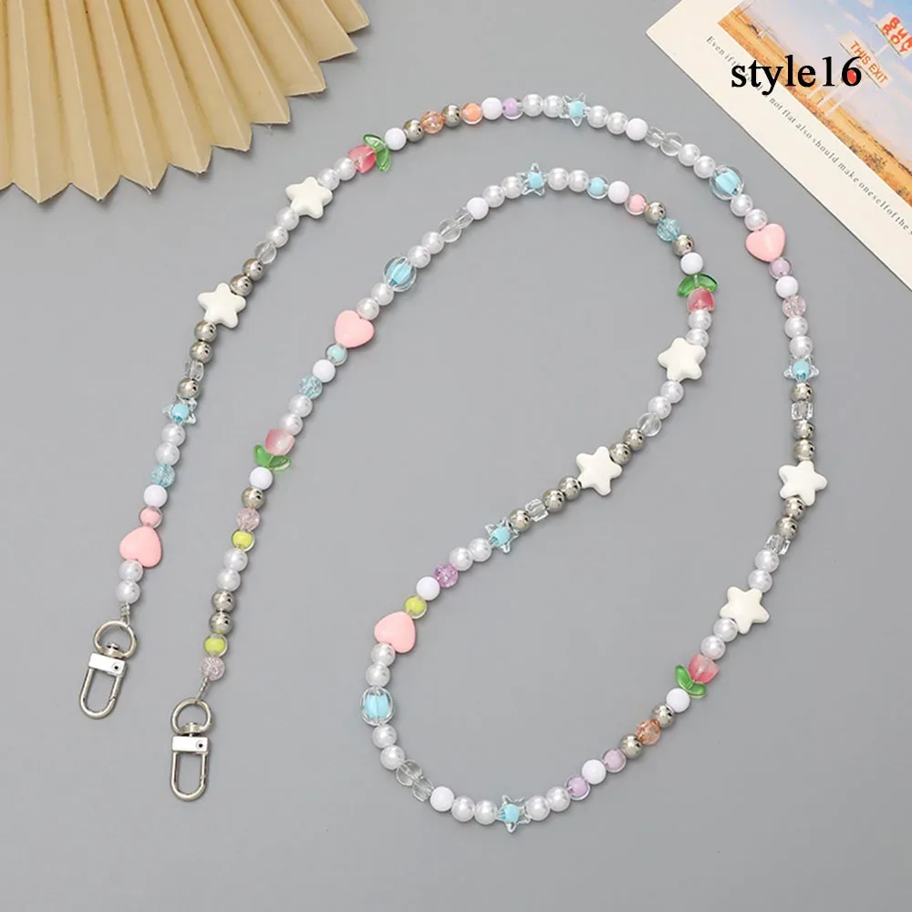 coréen rose fleur téléphone sangle breloque chaîne noeud téléphone portable lanière porte-clés filles sac pendentif mignon bandoulière sac à bandoulière chaîne