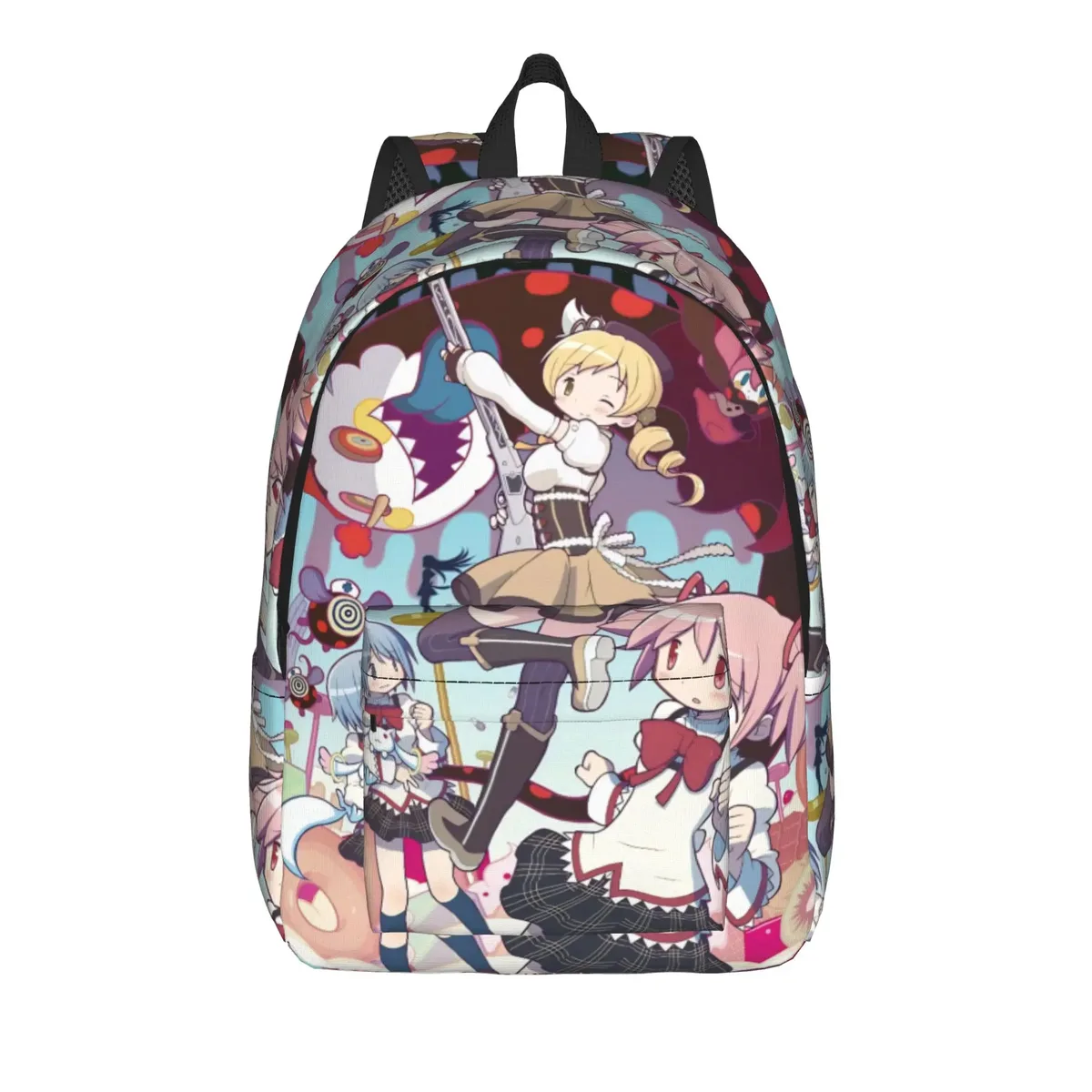 sac à dos homura puella magi madoka magica anime pour étudiants, randonnée, voyage, kyubey, pour hommes et femmes, sacs en toile pour ordinateur portable