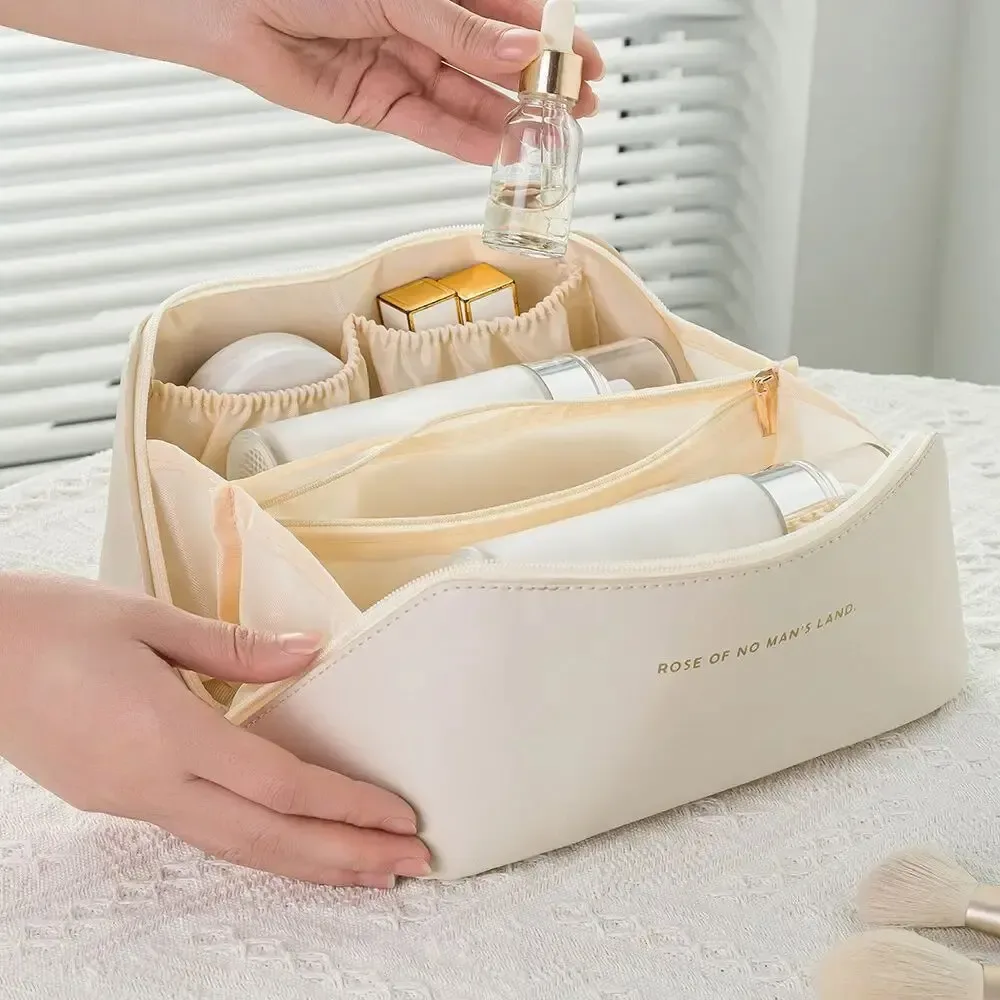 nouvelle trousse de toilette pour femme et fille, étui à maquillage, pochette de rangement, boîte de luxe pour femme, sac cosmétique, sac organisateur pour voyage avec fermeture éclair