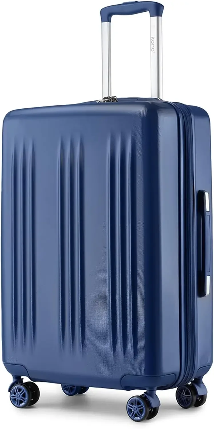 kono-valise rigide extensible légère avec serrure tsa, chariot à 4 rouleaux, 55cm, moyen 65cm, grand 75cm