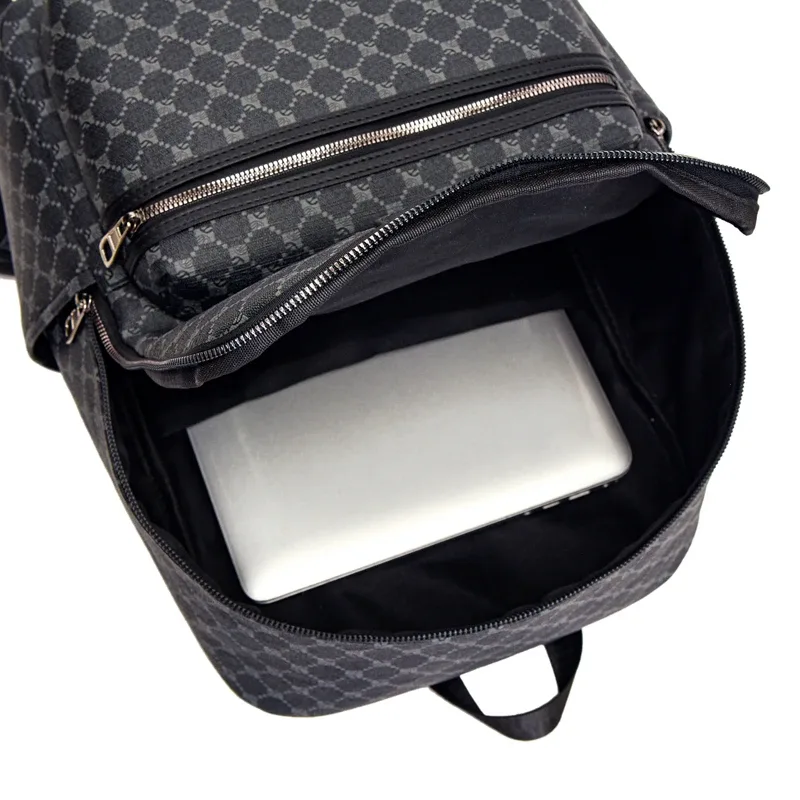sacs à dos de luxe pour hommes, sac d'ordinateur de grande capacité de haute qualité, sac à bandoulière étanche en pu, sac d'école de style vintage