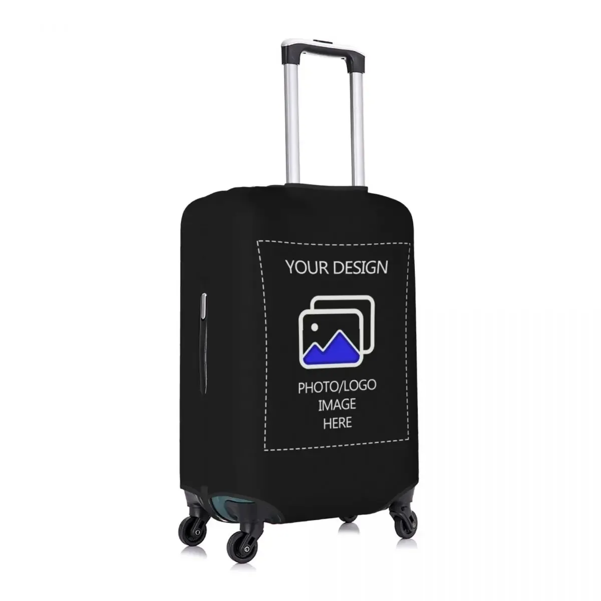 housse de valise personnalisée 18-32 pouces, protection de valise de voyage personnalisée, ajoutez votre photo, texte ou design, housses de valise elastiques