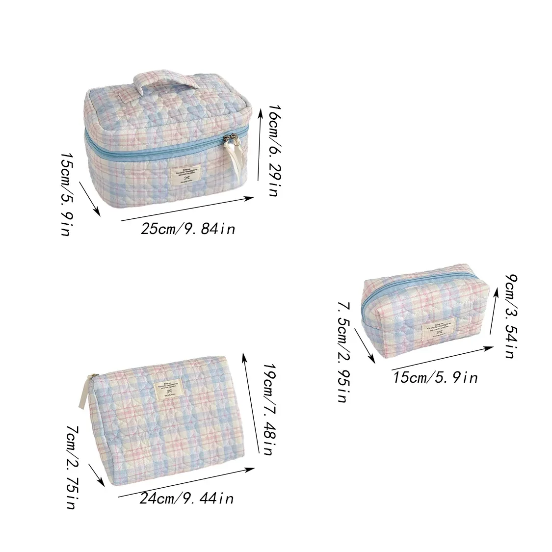 sac de maquillage matelassé en forme de cœur pour femmes, grande capacité, pochette de rangement de cosmétiques de toilette de voyage, sac à main pour rouges à lèvres pour dames, vente en gros