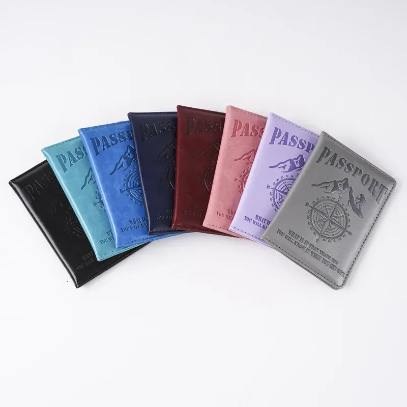 passeport cover passport holder, compass printed document change, ticket réinitialisation, passport wallet, travel wallet, id card holder, unisex, 2025