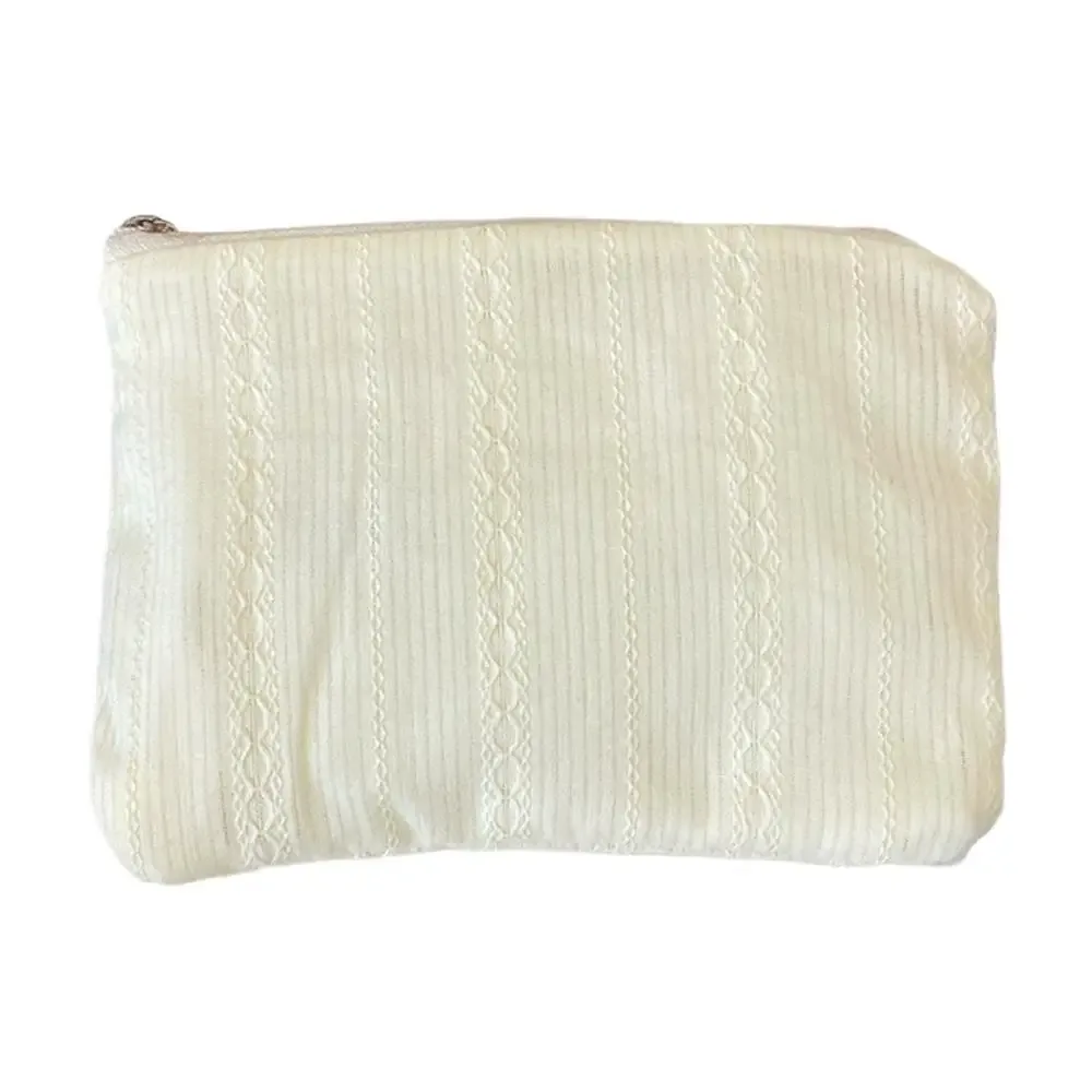 mini sac de maquillage à rayures, sac de rangement pour soins de la peau, pochette de rangement pour rouge à lèvres mignon, porte-monnaie, sac à cosmétiques de voyage, nouvelle collection