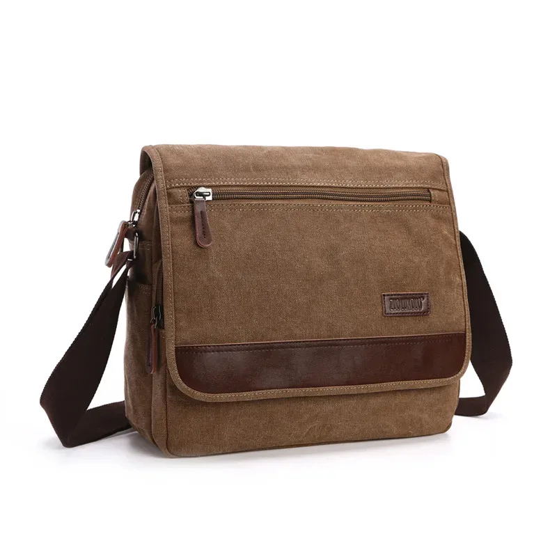 sacs à main de marque de créateur, sac messager de haute qualité, grande capacité, sac à bandoulière unisexe, petit sac carré en toile, sac d'école pour étudiants