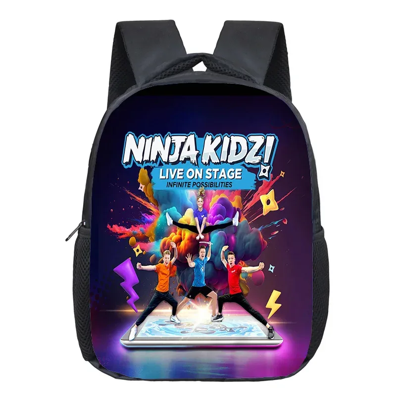 sac à dos ninja kidz pour enfants de 12 pouces, sac à livres pour la maternelle, sacs d'école à la mode pour enfants, sac à dos de voyage décontracté, sac à double épaule