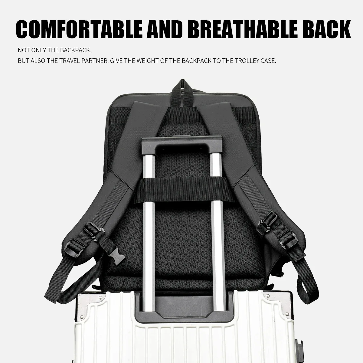 sac à dos élargi pour hommes, coque rigide, jeu de sport électronique qualitatif, sac d'ordinateur de grande capacité, sac à dos double pour voyage d'affaires