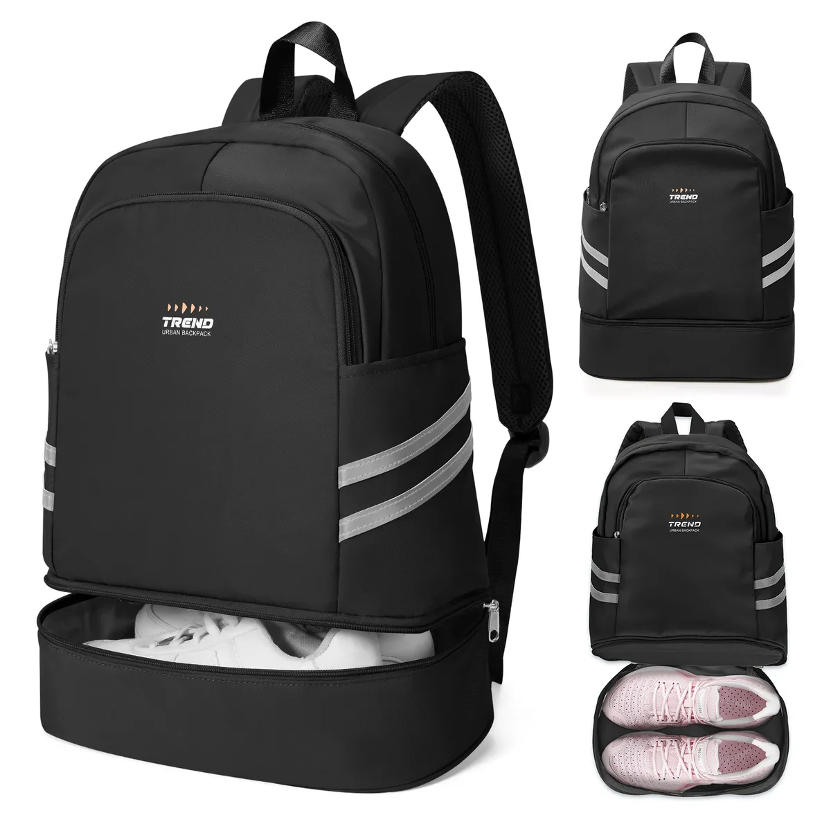 sac à dos de gymnastique pour femmes avec compartiment à chaussures, sac à dos de voyage pour femmes, sac à dos de sport étanche, sac à dos de plage pour fitness et natation ﻿