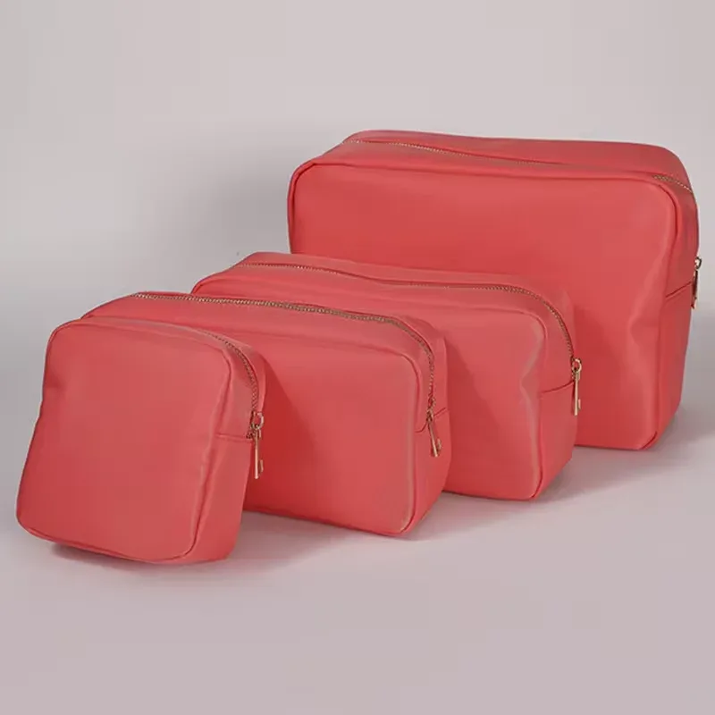 trousse cosmétique violette personnalisée, sac en nylon de maquillage, poudres personnalisées, patch chenille, grand étui de voyage, trousse de toilette, cadeau de mariée, taille xl