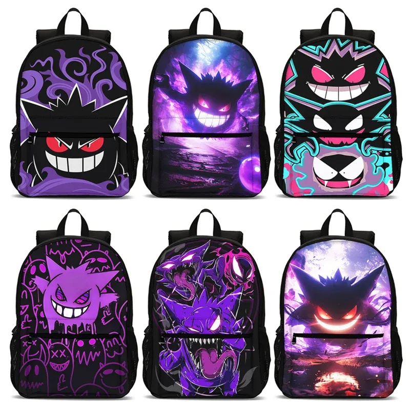 dessin animé g-gengars sac à dos cartable garçons filles camping sac à dos éclair anime sac à dos pour garçons filles meilleur cadeau